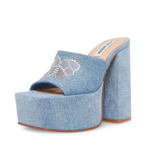 Heel Tricks Real-time tracking Denim Squared Sandals Platform Toe Multi On Madden Slip Steve Block Innovative