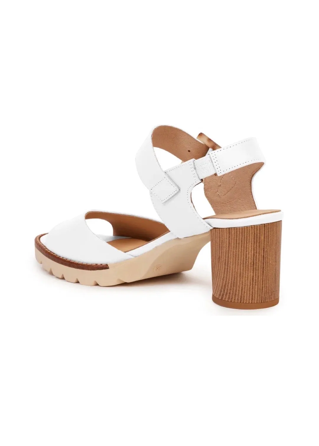 Heels | Del Ray Sandal (Stone Calf)
