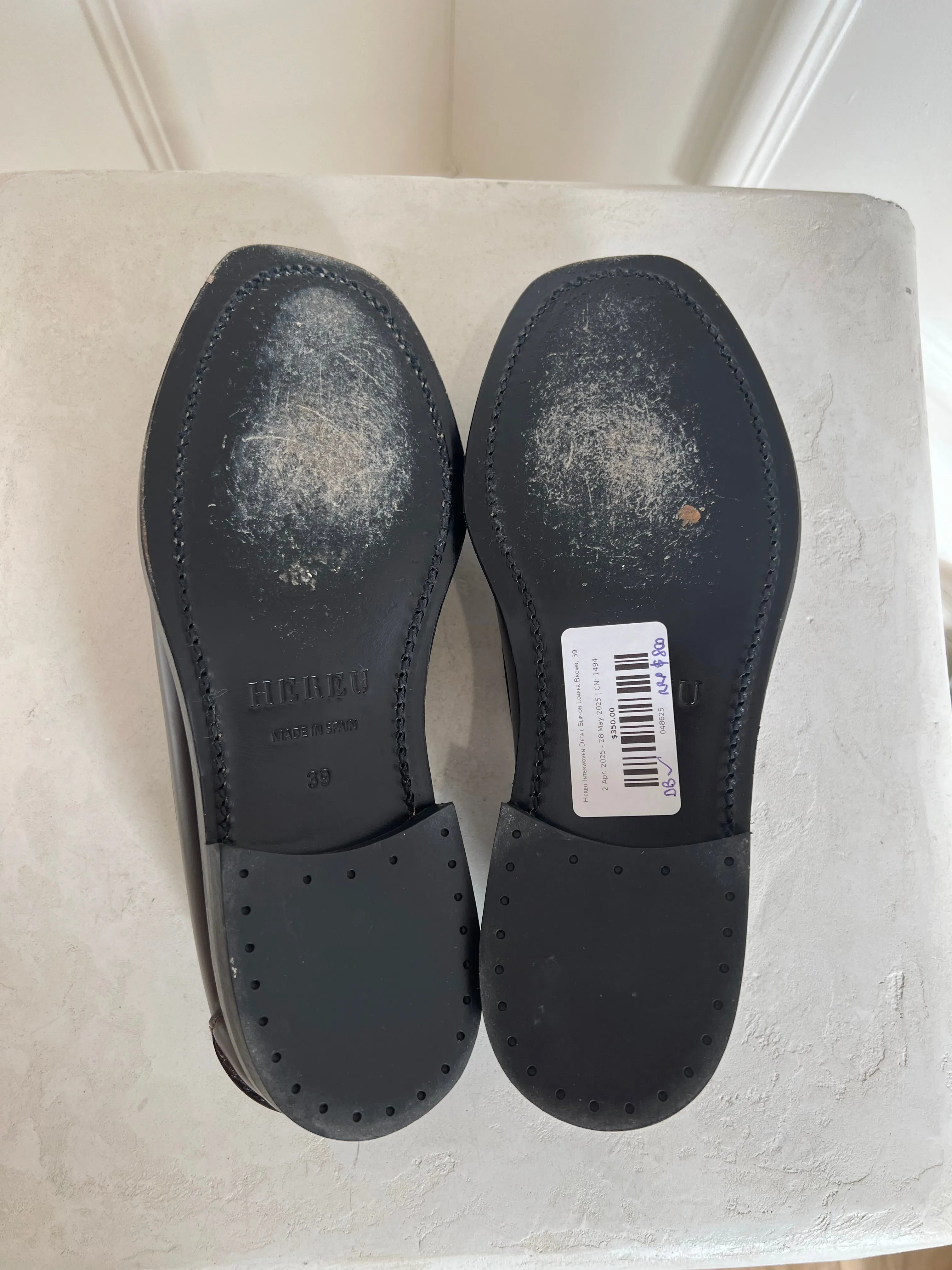 Hereu Interwoven Detail Slip-on Loafer Brown, 39