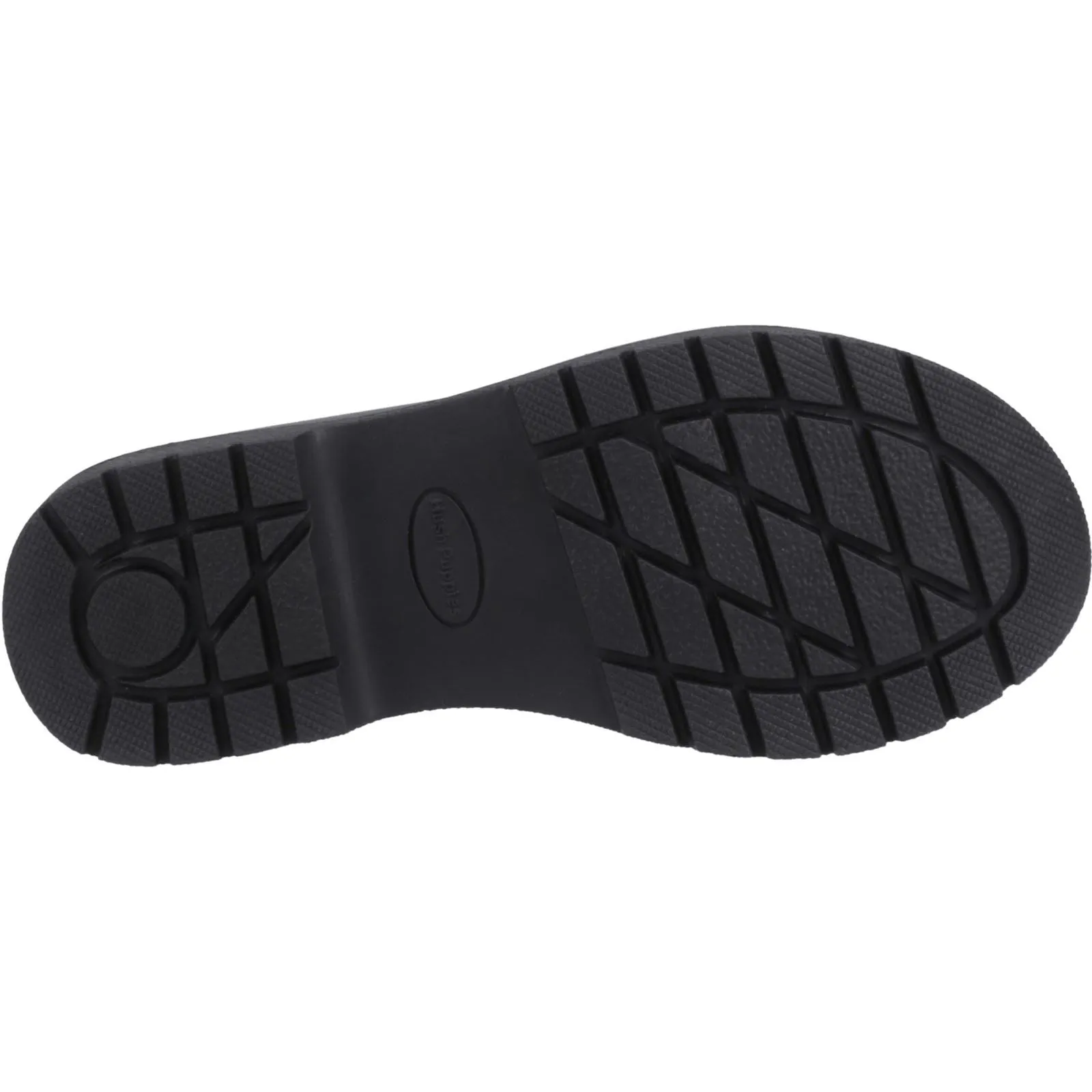 Hush Puppies Lydia Senior Leather Girls's Black Loafers