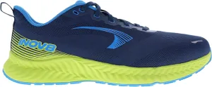 inov-8 Men's RoadFly Sneaker, Navy/Blue/Lime, 9