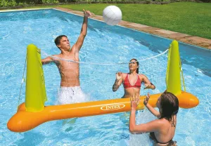 Intex Kids Backyard Fun Play Pool Volleyball Game Slide Inflatable Center Summer Outdoor Pool Fun Swimming