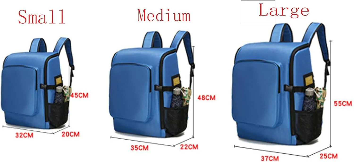 IOCCIOBB First Aid Kit Bag, Empty Emergency First Aid Medical Backpacks Travel Rescue Bag,First Responder Storage Survival Trauma Emergency Backpack For Hiking Camping(A01,L)