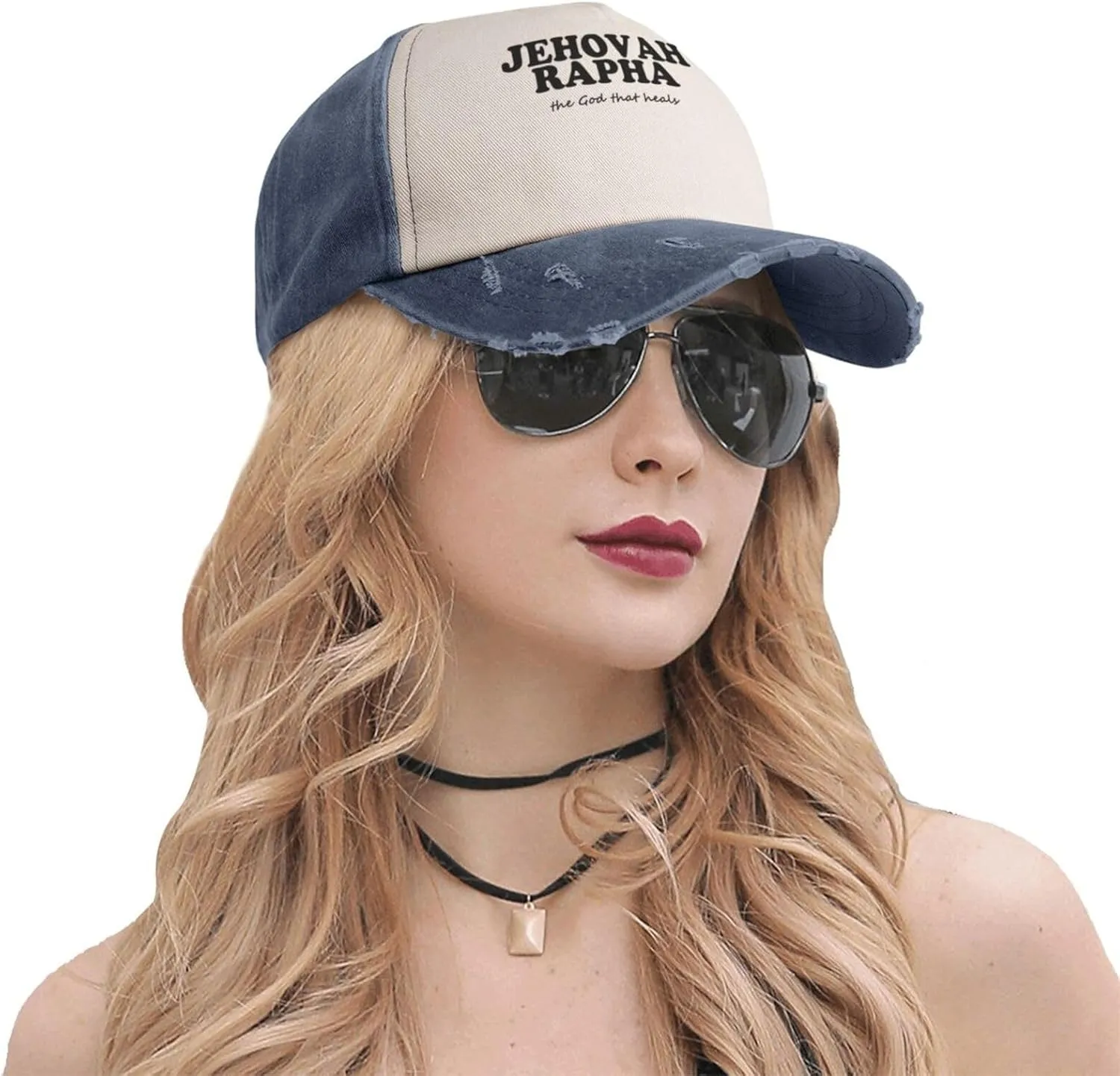 Jehovah Rapha The God Who Heals Baseball Hat Adjustable Low Profile Dad Hat for Men Women,Dark Red
