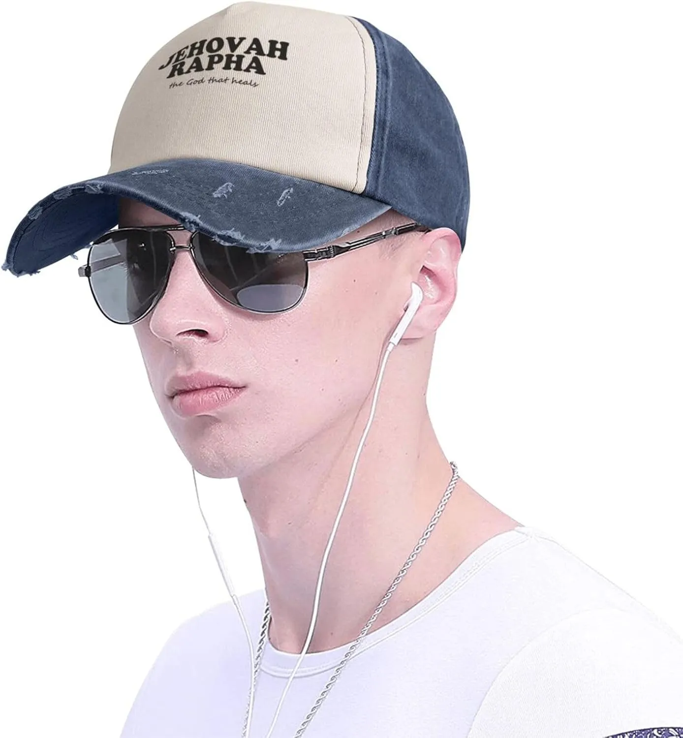 Jehovah Rapha The God Who Heals Baseball Hat Adjustable Low Profile Dad Hat for Men Women,Dark Red