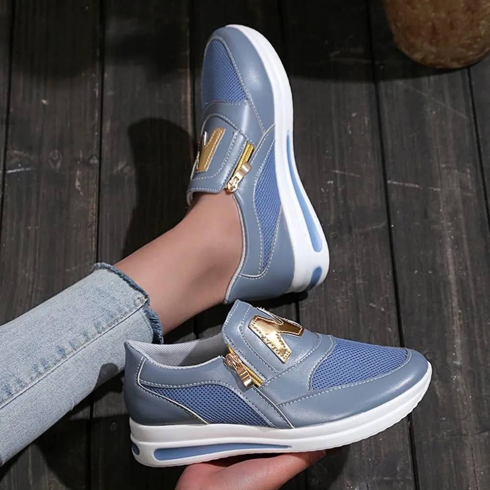 JITUUE Women's Memory Foam Slip On Fashion Sneakers Comfort Fall Shoes Loafers Shoes