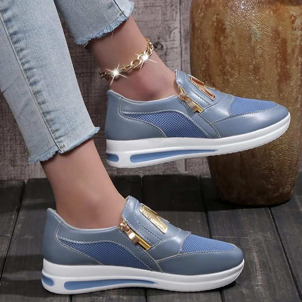 JITUUE Women's Memory Foam Slip On Fashion Sneakers Comfort Fall Shoes Loafers Shoes