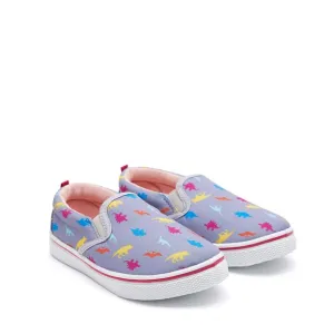 K KomForme Kids Purple Dinosaur Casual Canvas Shoes Size 12 Little Boy