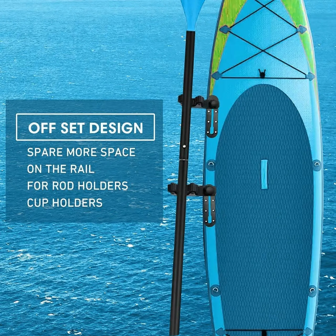 Kayak Paddle Holder Kayak Track Installation Accessories, Used for Fixing Standard Paddle, Kayak Paddle Rack Kayak Track Accessories, Used for Fishing Kayak