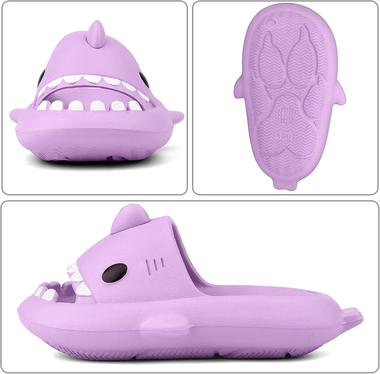Kids Shark Cloud Slides | Boys Girls Slip On Sandals | Toddler Beach Slippers | Youth Fish Flip Flops Pool Shower Shoes