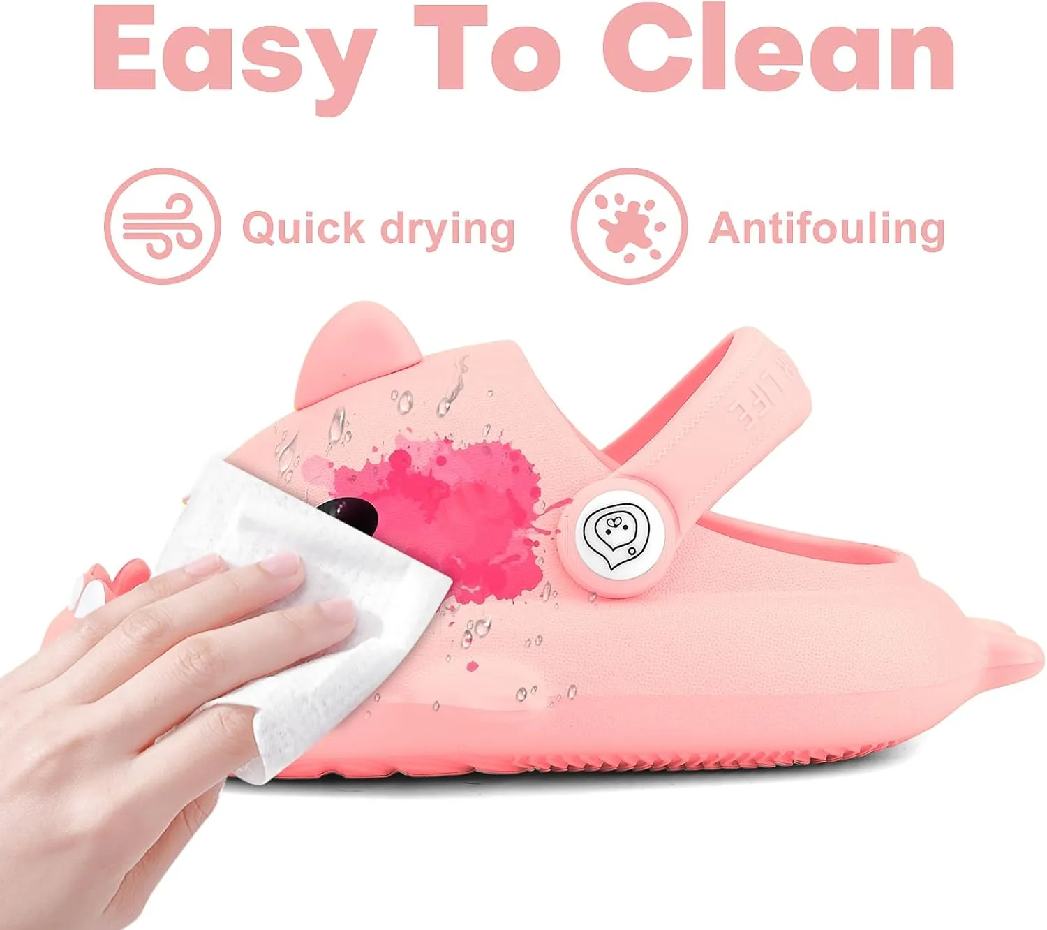 Kids Shark Cloud Slides | Boys Girls Slip On Sandals | Toddler Beach Slippers | Youth Fish Flip Flops Pool Shower Shoes