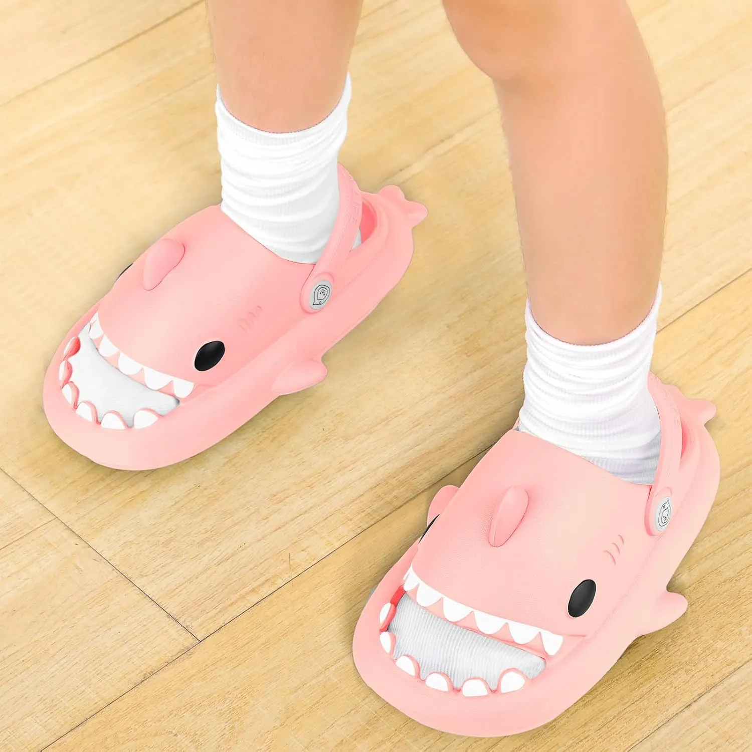 Kids Shark Cloud Slides | Boys Girls Slip On Sandals | Toddler Beach Slippers | Youth Fish Flip Flops Pool Shower Shoes
