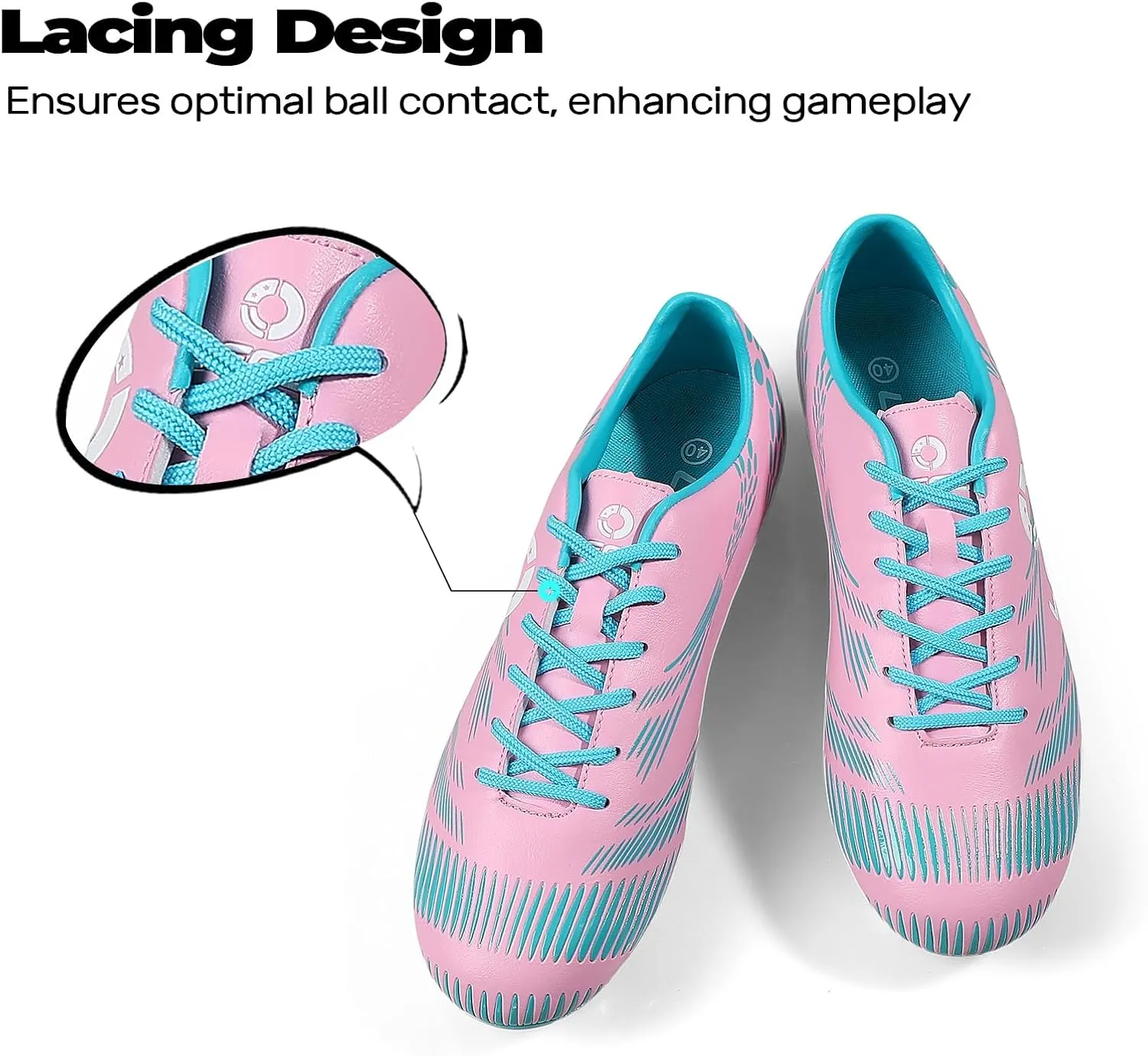 Kids Soccer Cleats for Boys and Girls Outdoor Football Shoes Rugby Boots Performance Durable Firm Grounds Sneaker