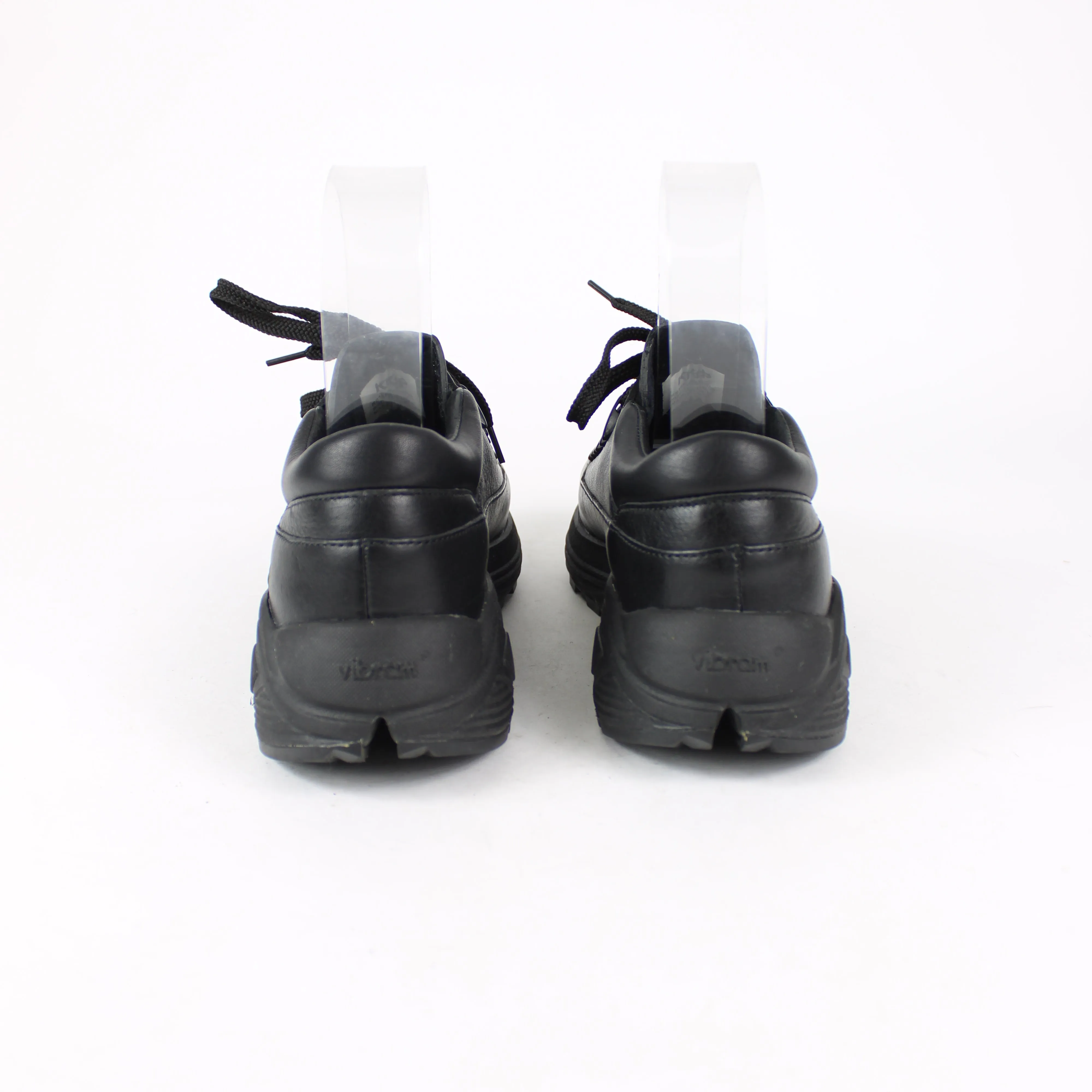 KKtP Black Leather Chunky Sneakers