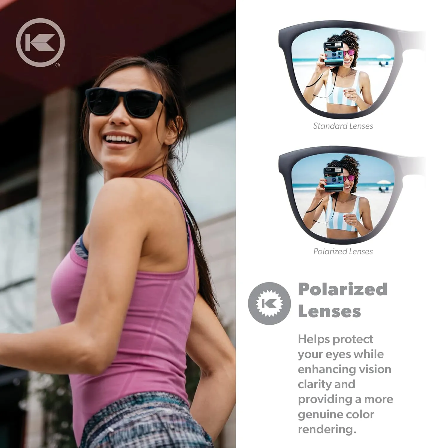 Knockaround Premiums and Sport Polarized Sunglasses for Men & Women - Impact Resistant Lenses & Full UV400 Protection