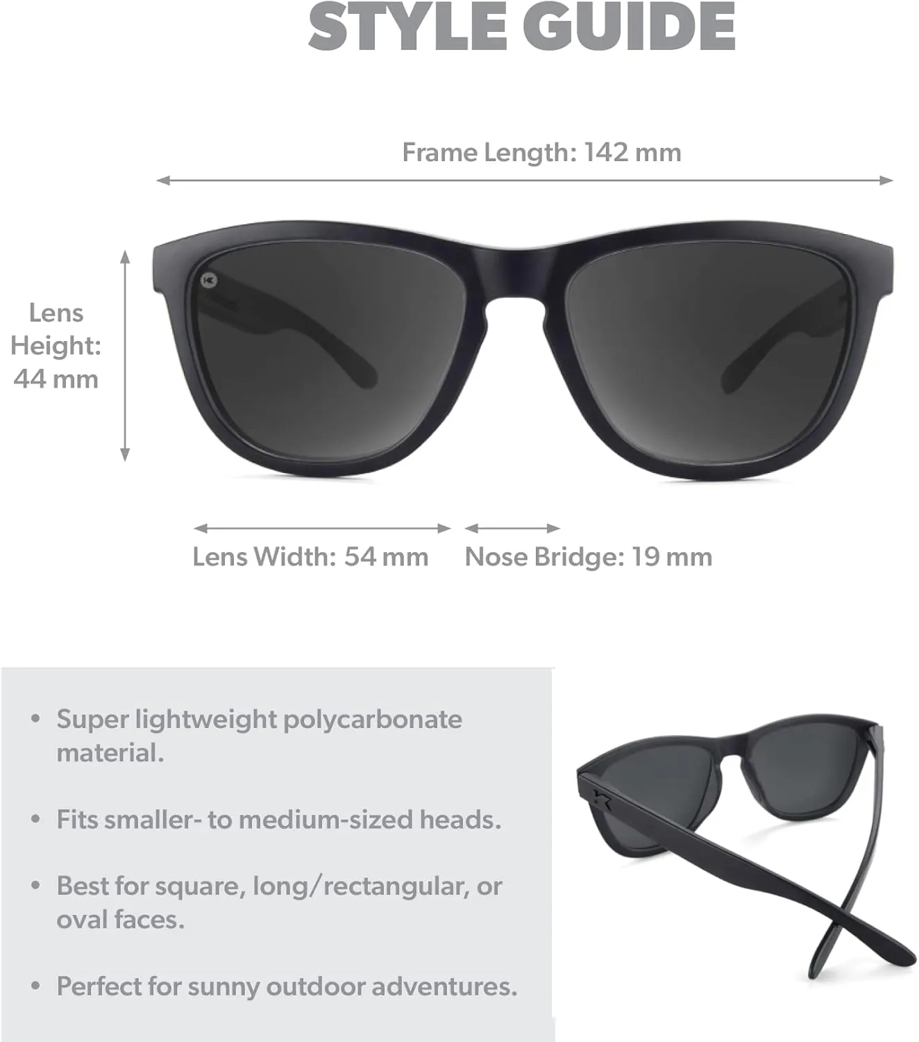 Knockaround Premiums and Sport Polarized Sunglasses for Men & Women - Impact Resistant Lenses & Full UV400 Protection