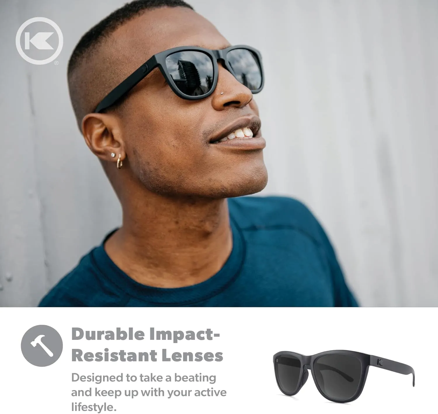 Knockaround Premiums and Sport Polarized Sunglasses for Men & Women - Impact Resistant Lenses & Full UV400 Protection