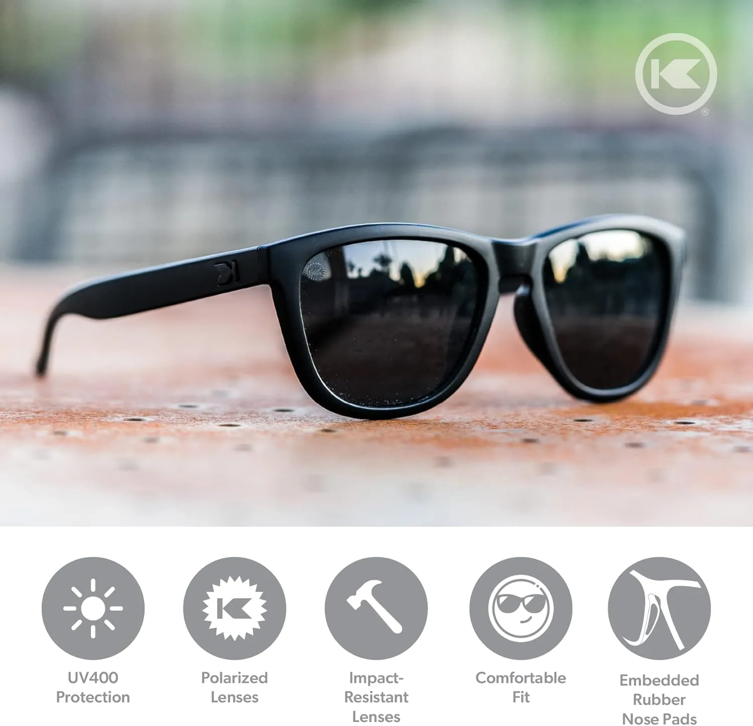 Knockaround Premiums and Sport Polarized Sunglasses for Men & Women - Impact Resistant Lenses & Full UV400 Protection