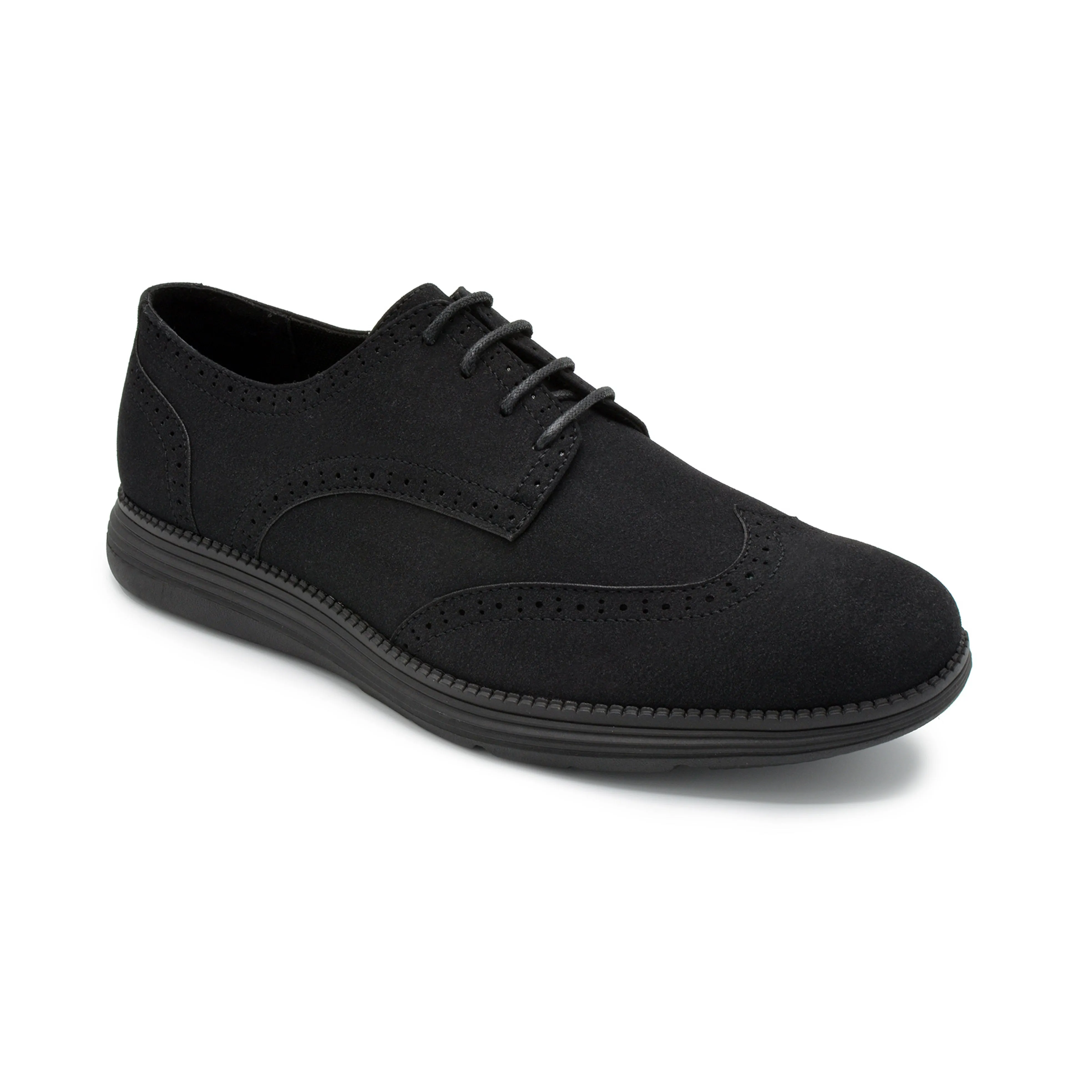 Lark Wingtip Oxford Shoes - Black