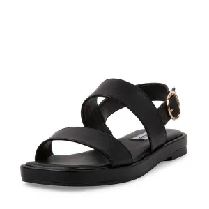 Leather Ankle Toe Expert help Ethos Sandals Squared Madden Strap Open Popular choice Steve Heeled Black