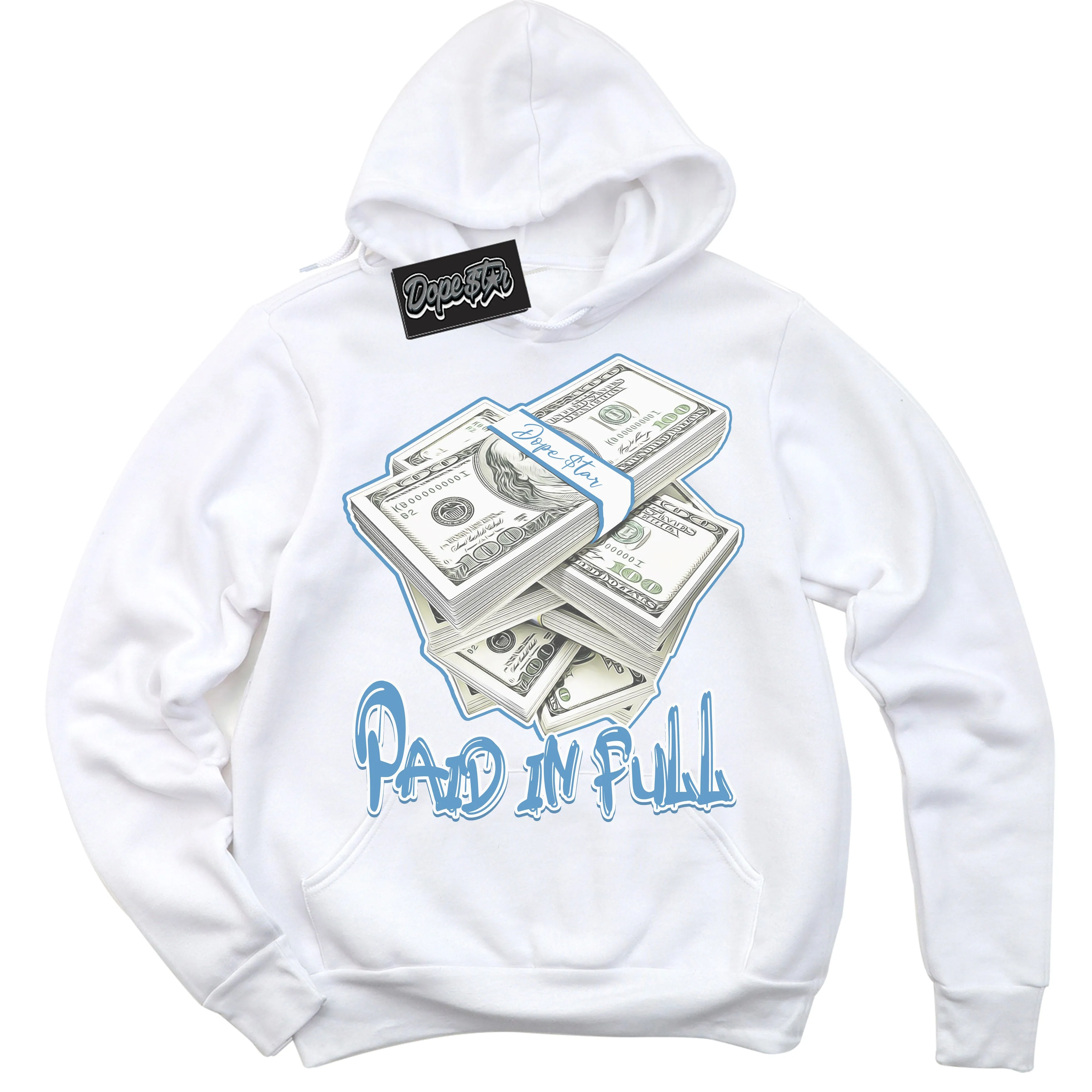 Legend Blue 1s Sneaker Hoodie Paid In Full Graphic