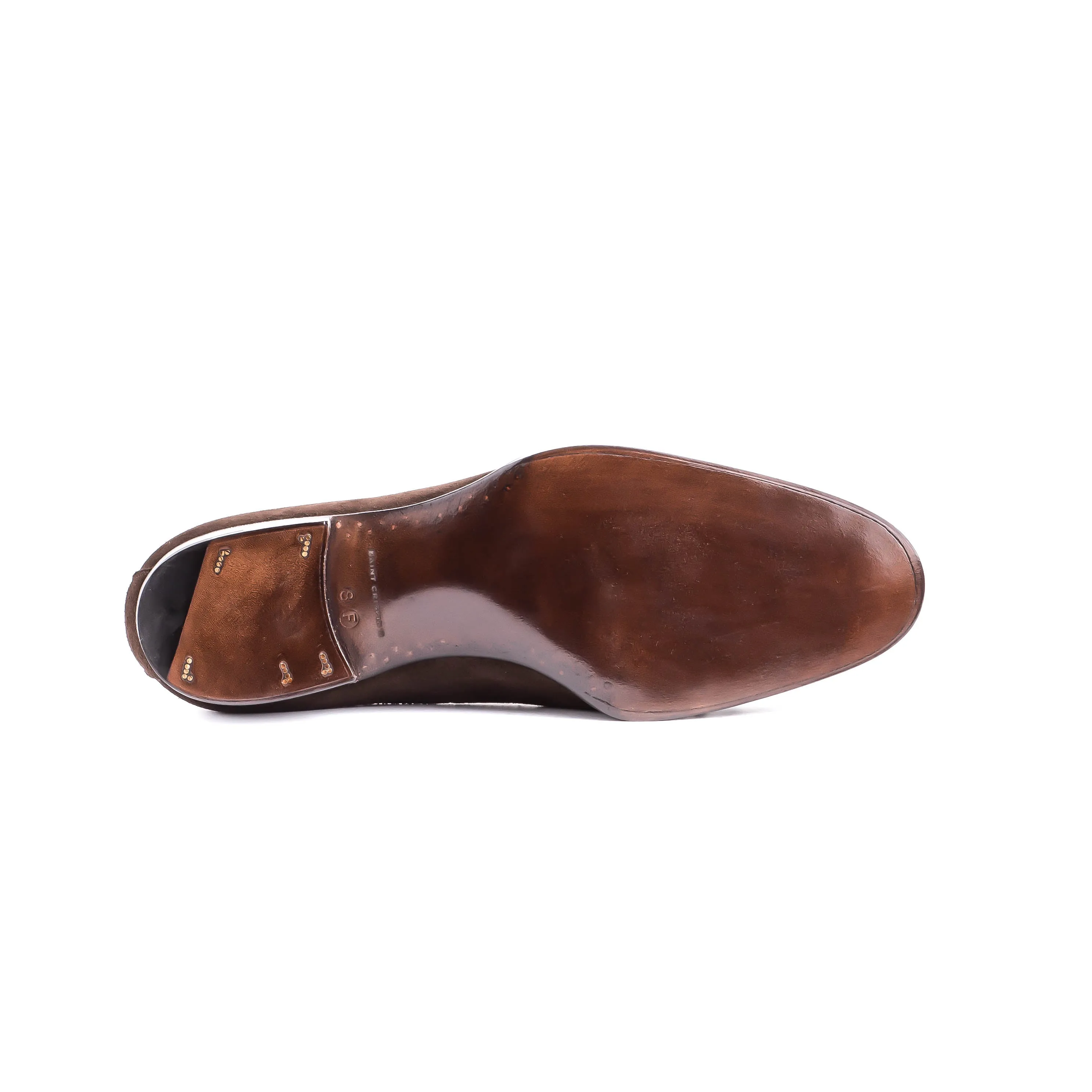 Loafer with hand stitched apron and tassels
