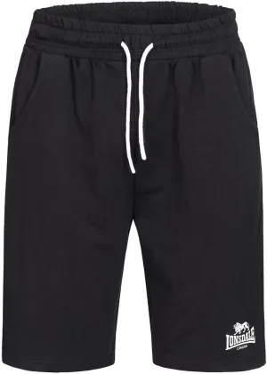 Lonsdale Men Sweat Shorts Coventry, Color:Black/White, Size:S