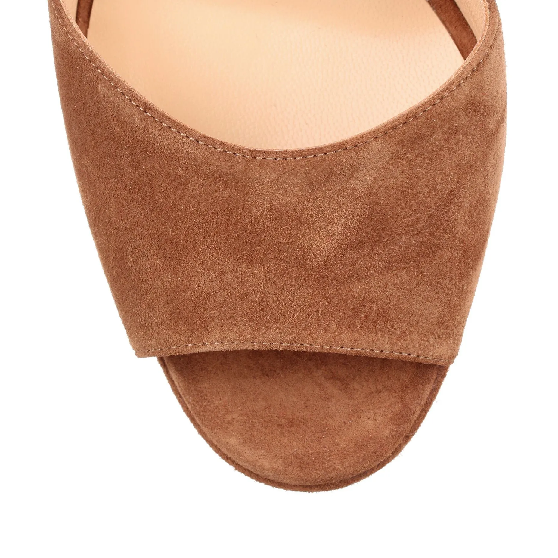 Louloudancing 140 tan suede sandal