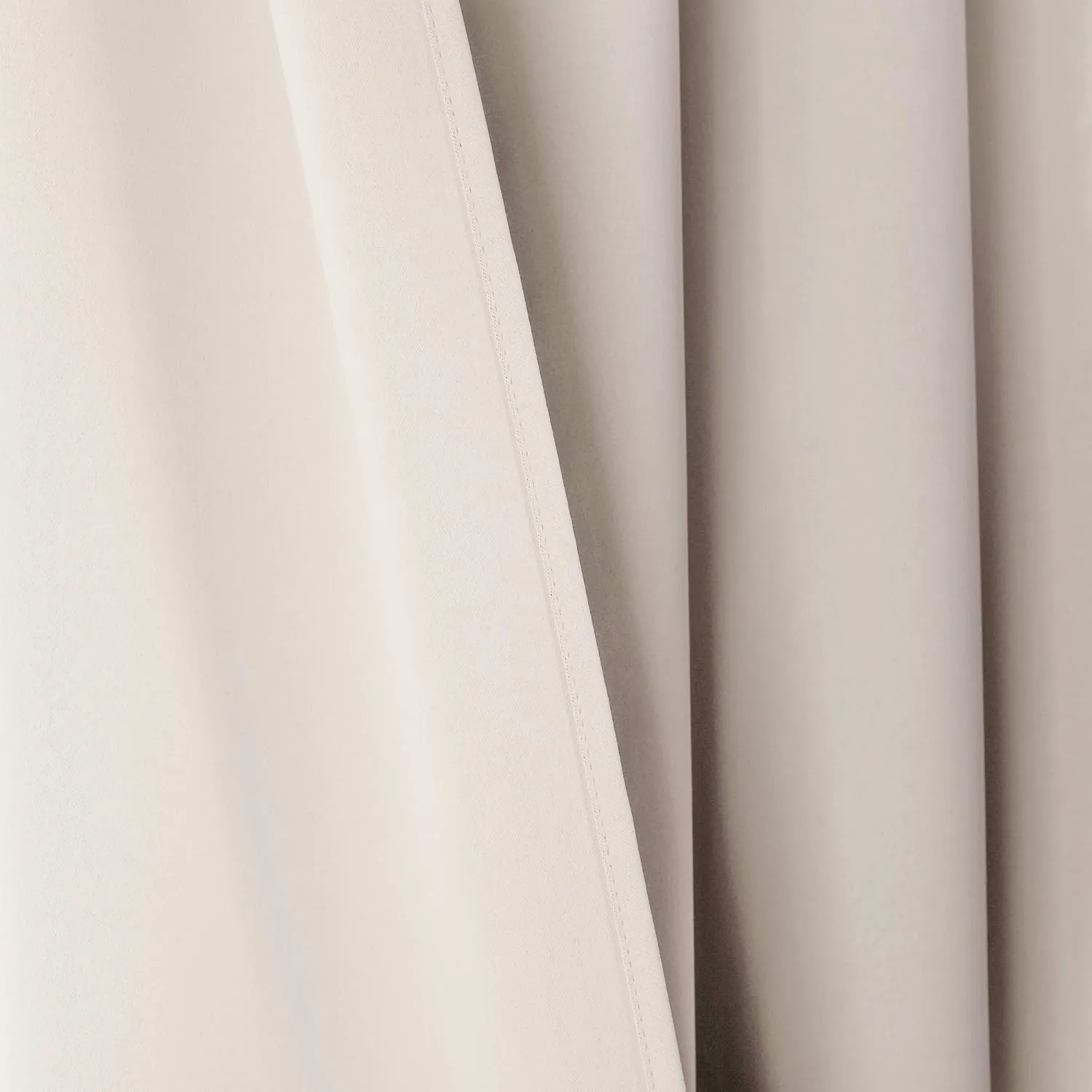 Lush Decor Insulated Knotted Tab Top Blackout Window Curtain Panels, Pair, 52" W x 95" L, Wheat - Blackout Curtains - Traditional & French Country Curtains For Living Room, Bedroom & Dining Room