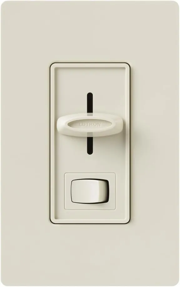 Lutron, Light Almond SELV-300P-LA Skylark 300-Watt Single Pole Electronic Low-Voltage Dimmer with On/Off Switch