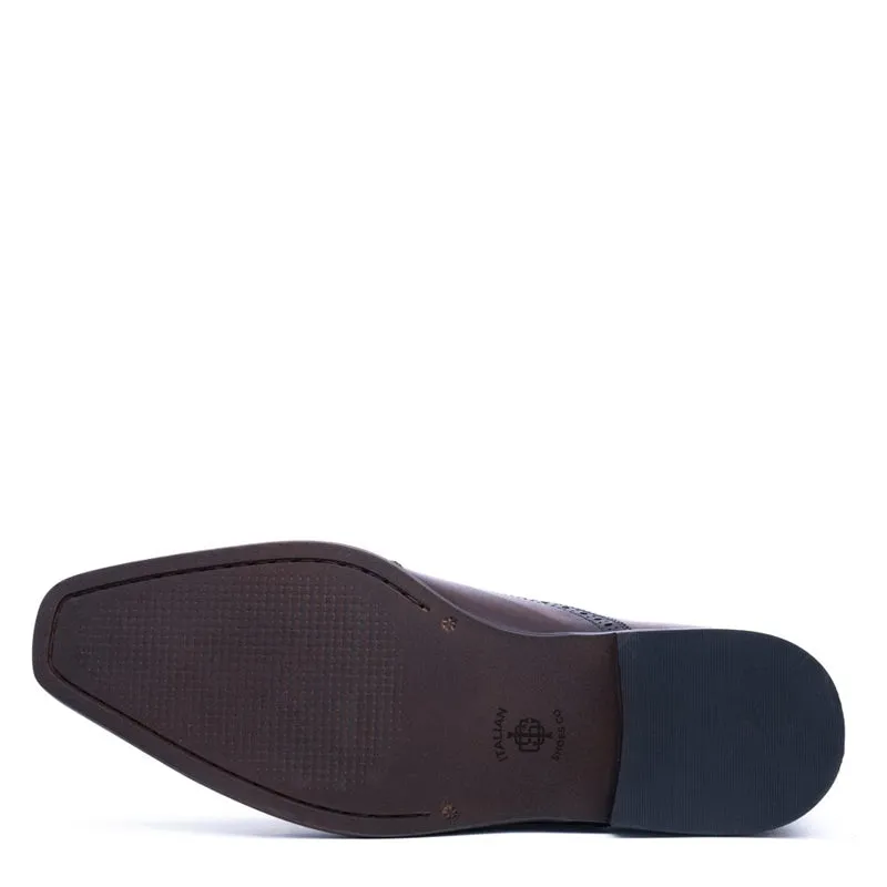 Men Wingtip Whole-Cut Leather Oxford Shoes