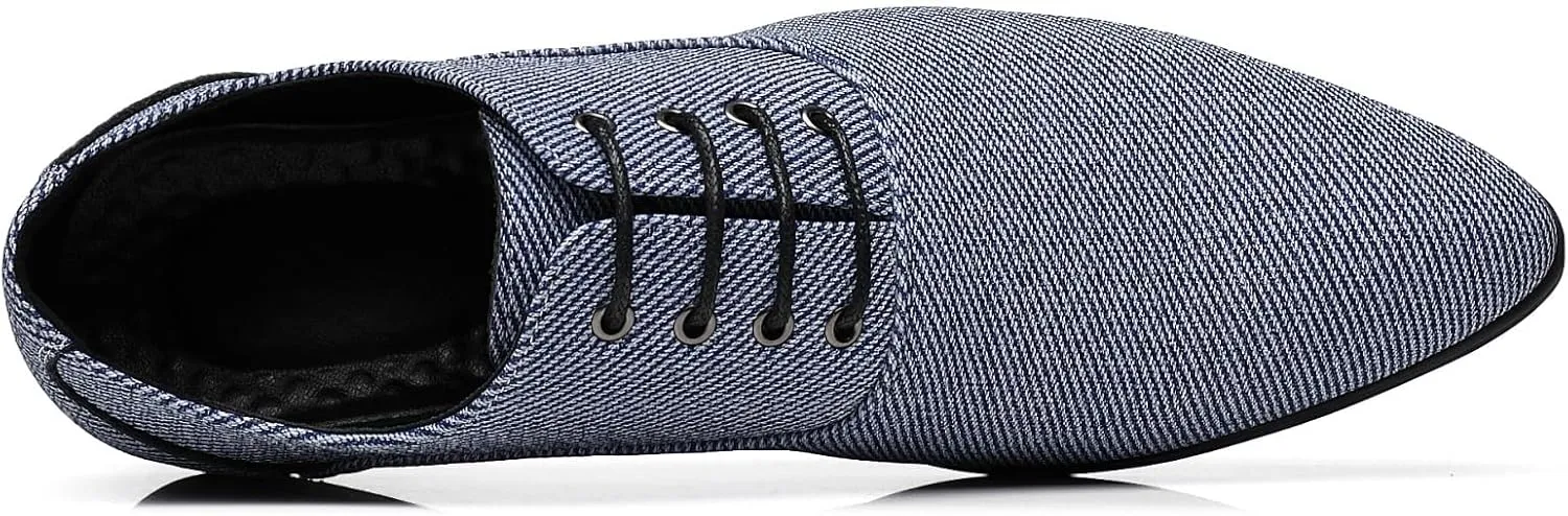 Men's Fashion Casual Oxford Shoes Lace-up Formal Sneakers