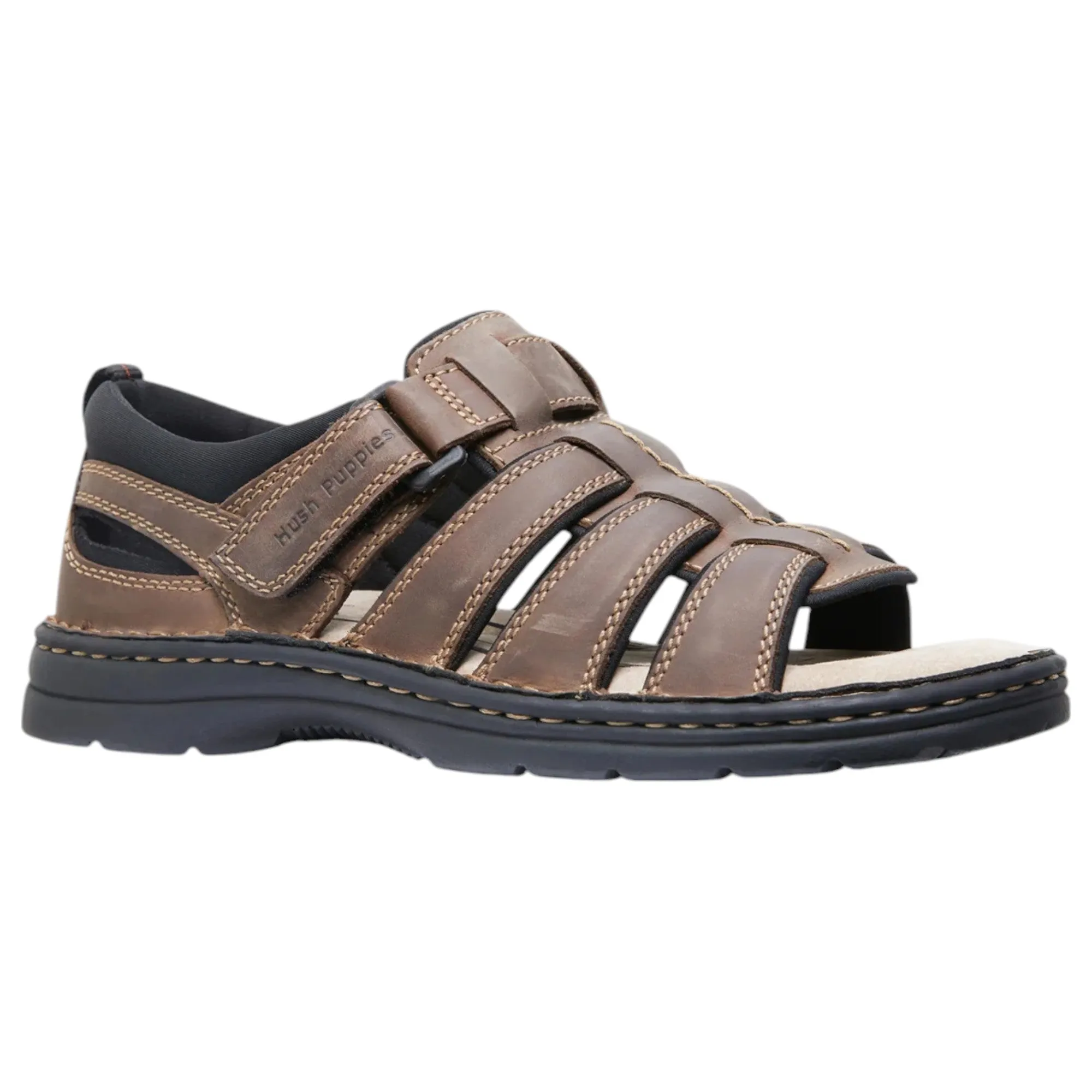 Mens Hush Puppies Spartan Sandals Brown
