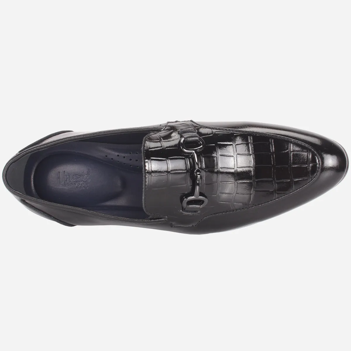 Mens "KAZIN" Leather Office Formal Slide In Shoes