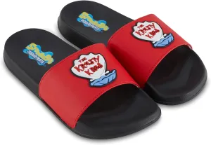 Mens Spongebob Squarepants Slide Sandals - Spongebob Shoes - Spongebob, Patrick, Squidward, Sandy, Mr. Krabs Slides