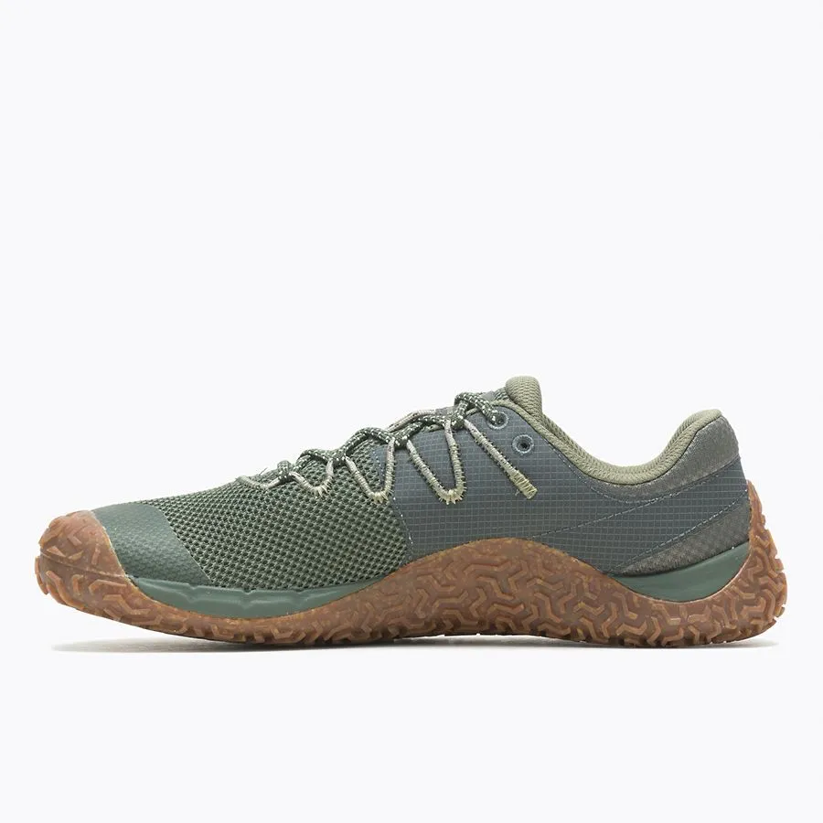 Merrell Men's Trail Glove 7 Medium Width Lichen Gum Mesh J067655