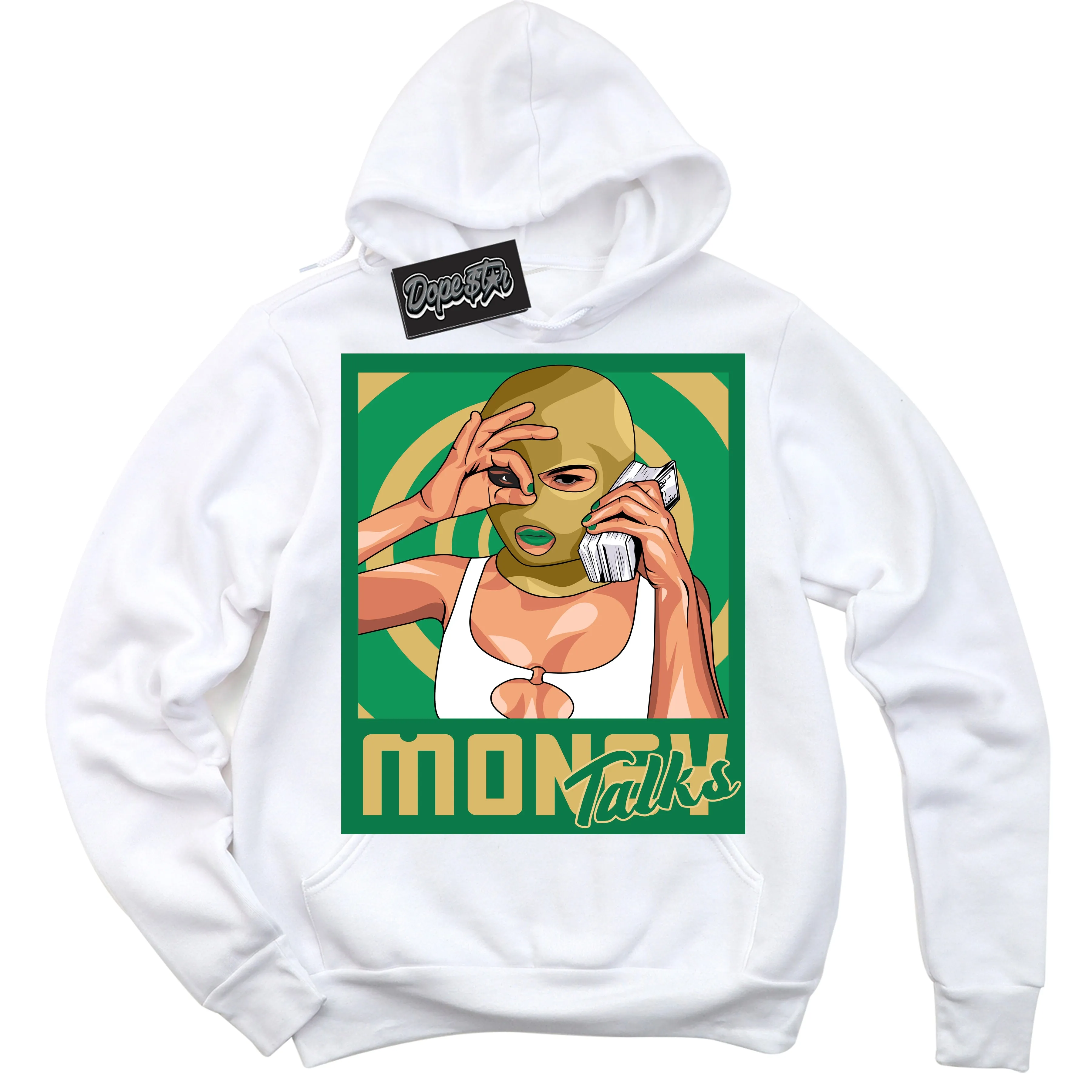 Method of Make Lucky Green 1s Sneaker Hoodie Money Talks Graphic