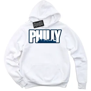 Midnight Navy 1s Sneaker Hoodie Philly Graphic