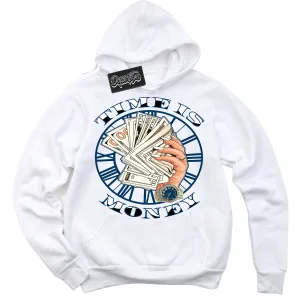 Midnight Navy 1s Sneaker Hoodie Time Is Money Graphic