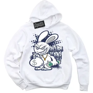 Midnight Navy 3s Sneaker Hoodie Secure The Bag Graphic