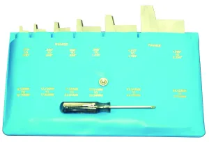 Mitutoyo 985-131, Adj Parallels, Set, 3/8 to 2-1/4", 6Pc