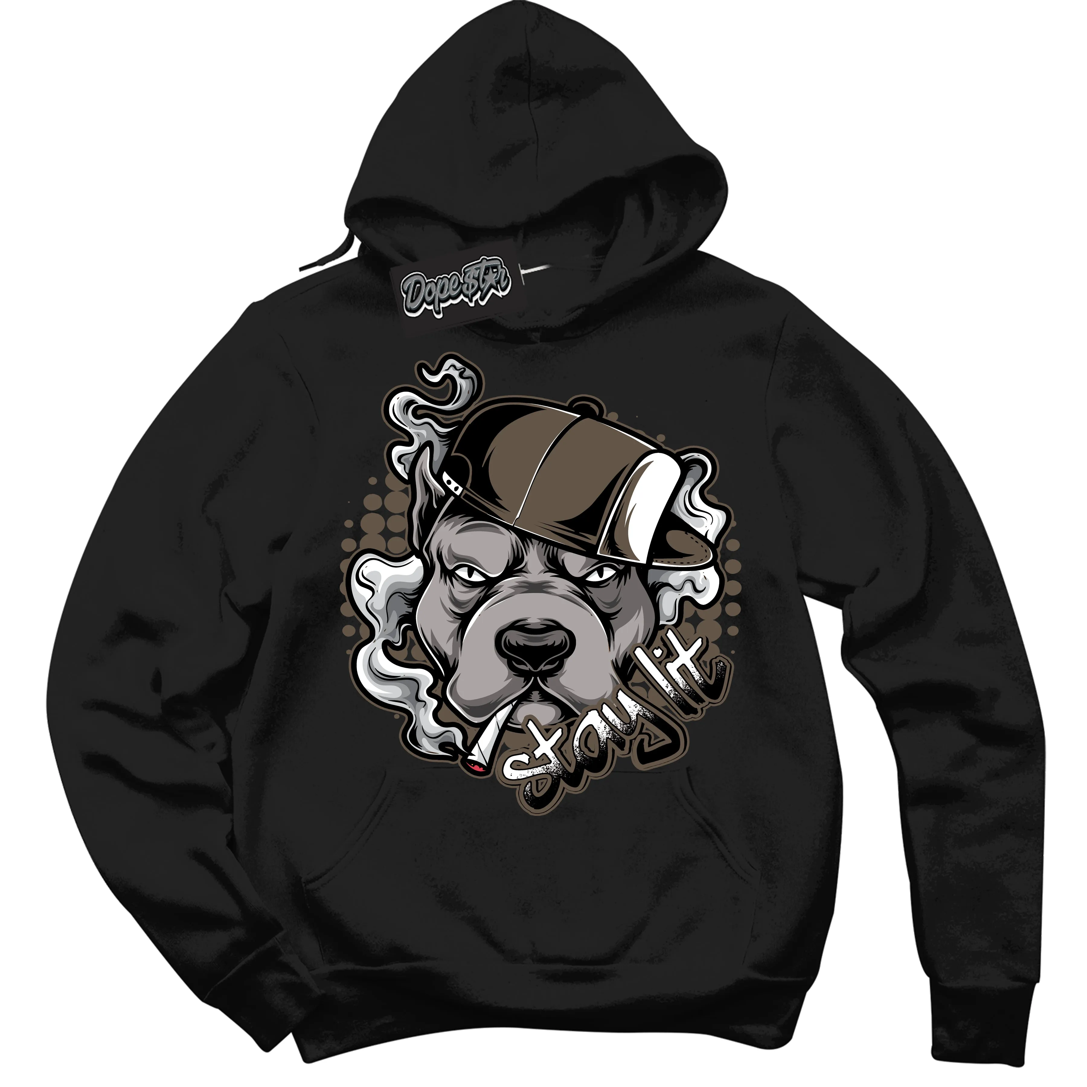 Mocha Palomino 1s Sneaker Hoodie Stay Lit Graphic