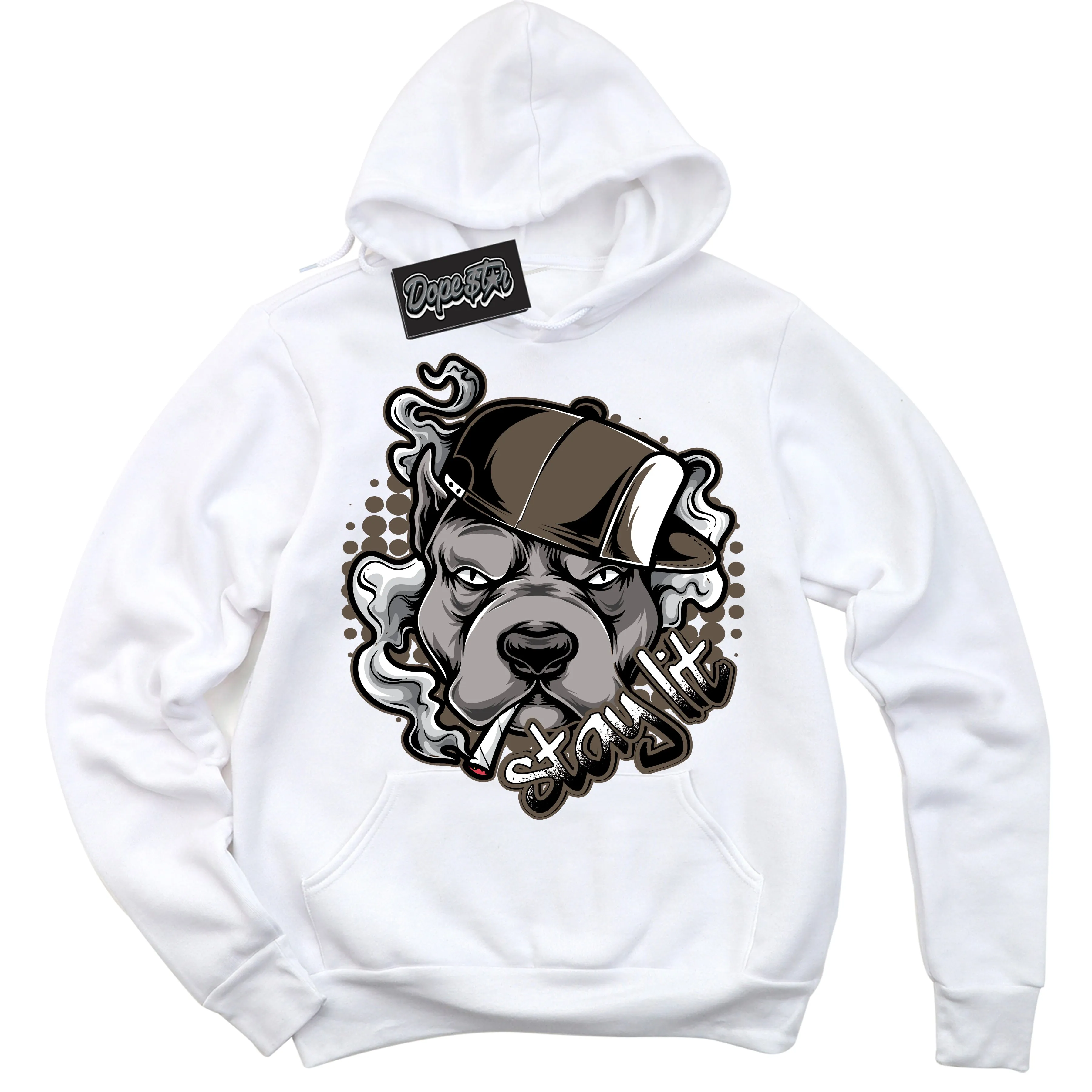 Mocha Palomino 1s Sneaker Hoodie Stay Lit Graphic