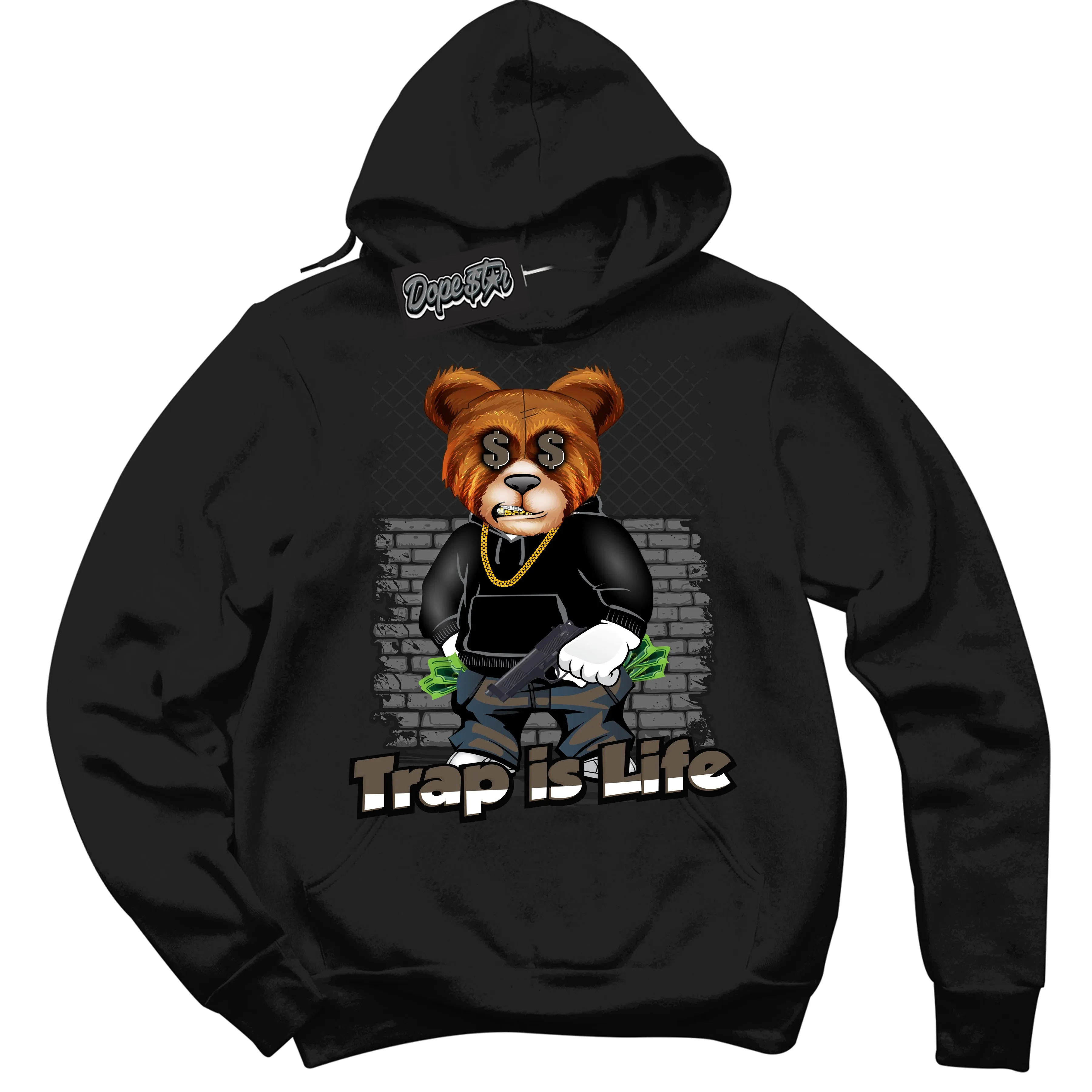 Mocha Palomino 1s Sneaker Hoodie Trap Is Life Graphic