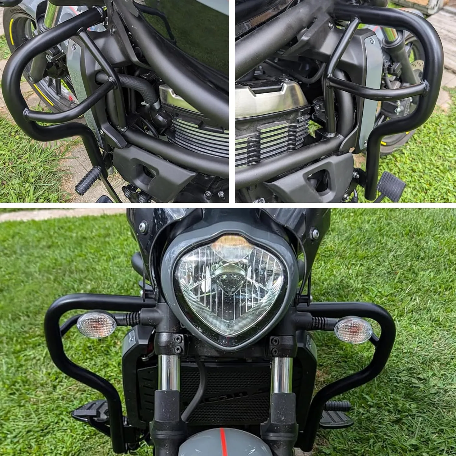 Motorcycle Highway Engine Guard Crash Bars Replacement for Kawasaki Vulcan S 650 VN650 EN650 2015-2022 Frame Falling Bumper Gas Tank Protectors