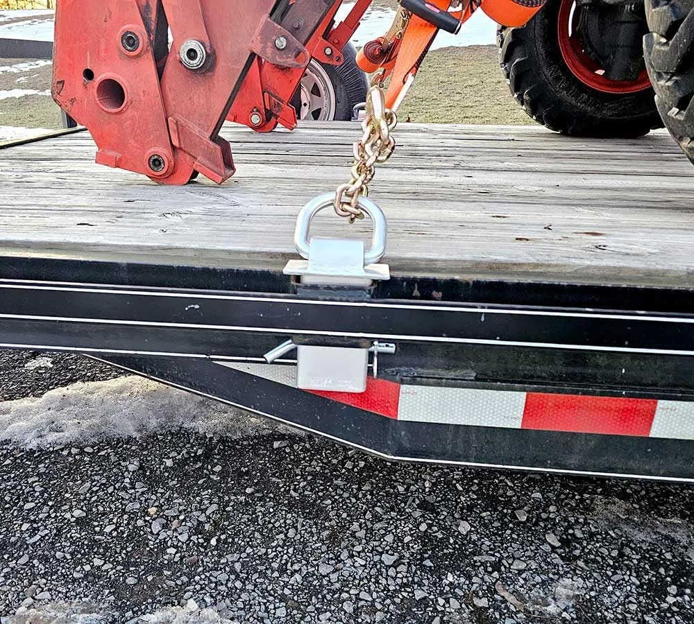 Mytee Products Heavy Duty Adjustable Trailer Stake Pocket D Ring Zinc Coated w/ 1/2" Hitch Pin, WLL 5400 lbs & 4 Adjustable Hole, Stake Pocket D-Ring Tie Down Utility for Flatbed Trucks – 2 Pack