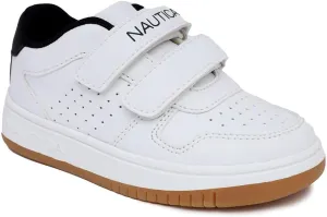 Nautica Kids' Double Strap Sneakers | Casual Athletic Shoes for Boys and Girls | Durable and Comfortable Fit for Toddlers and Little Kids