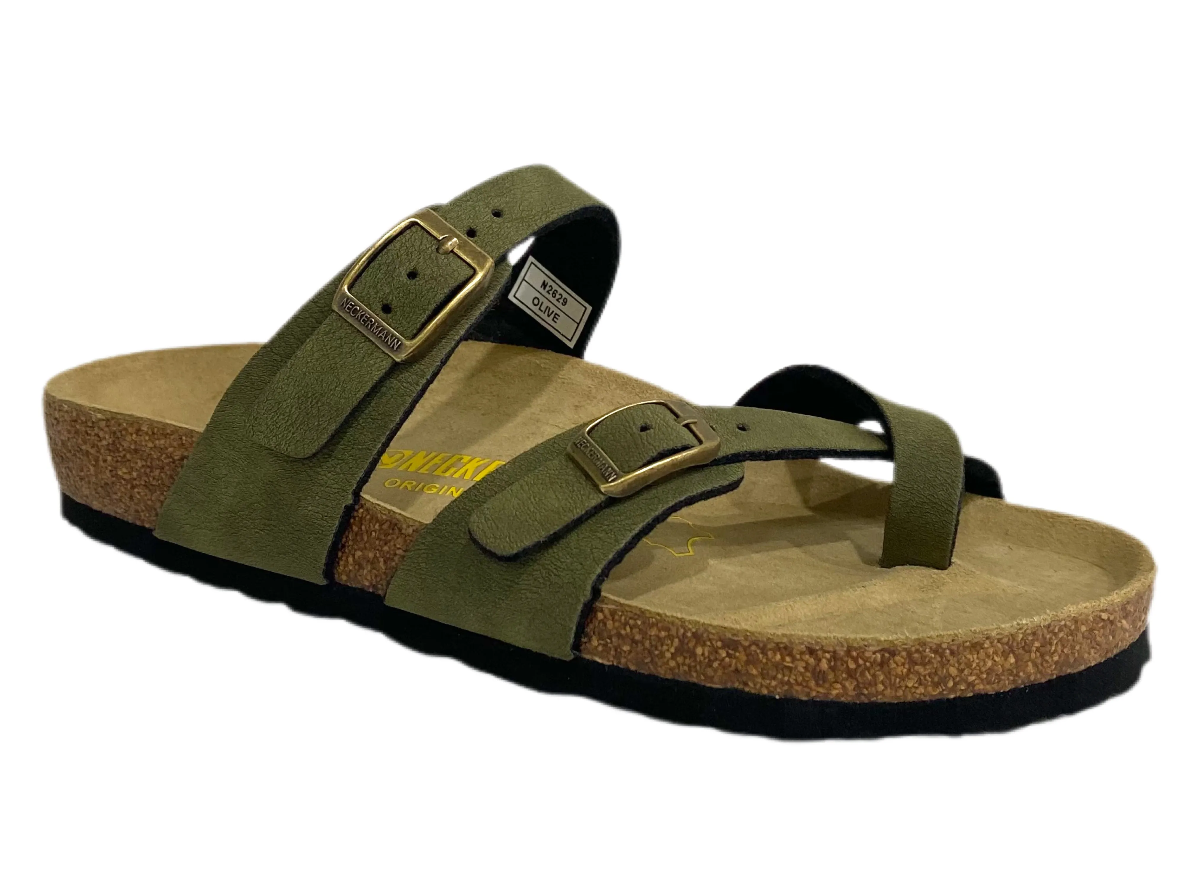 NECKERMANN Roman Sandal N2629 - White/Gold Buckle