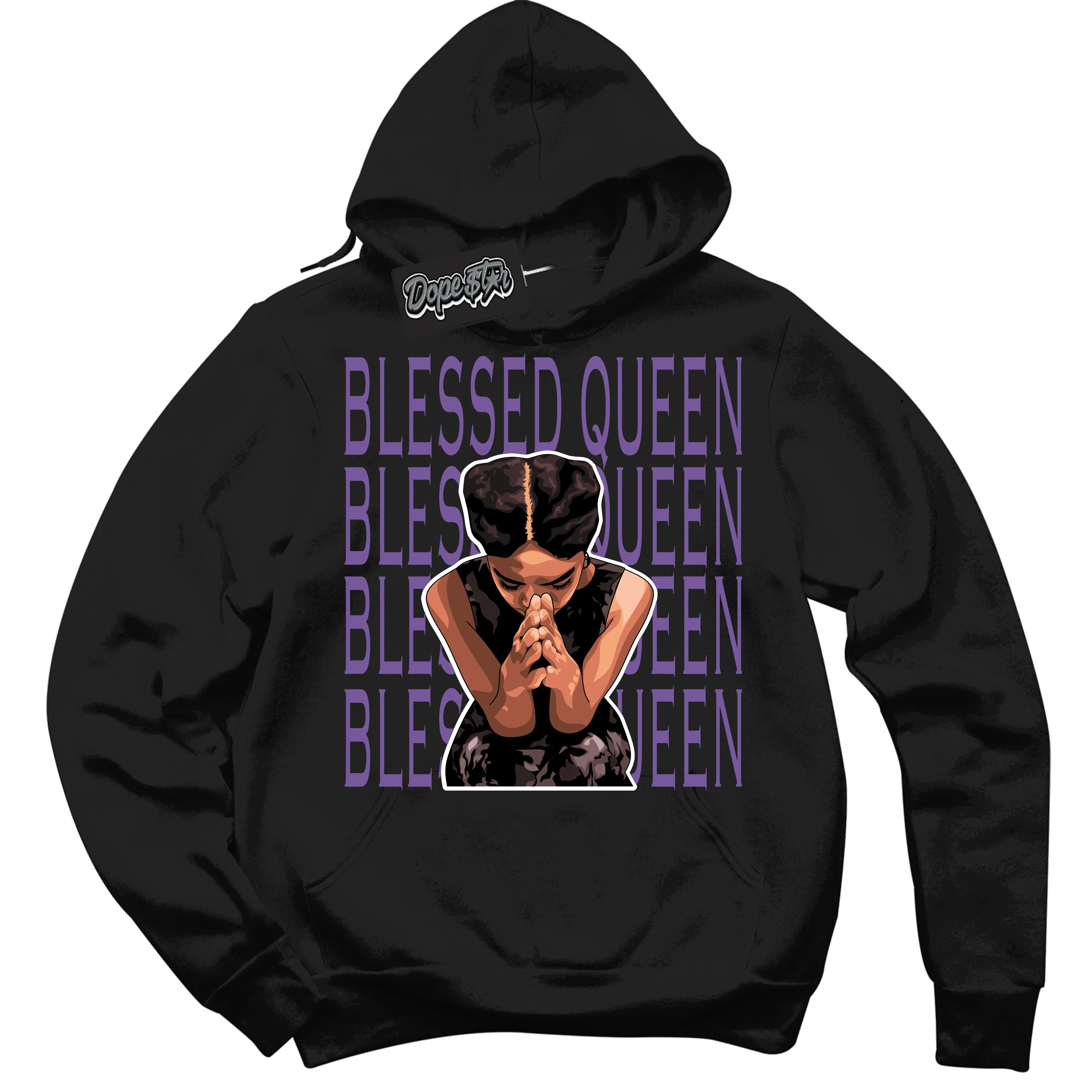 Next Nature Black Raspberry Sneaker Hoodie Blessed Queen Graphic