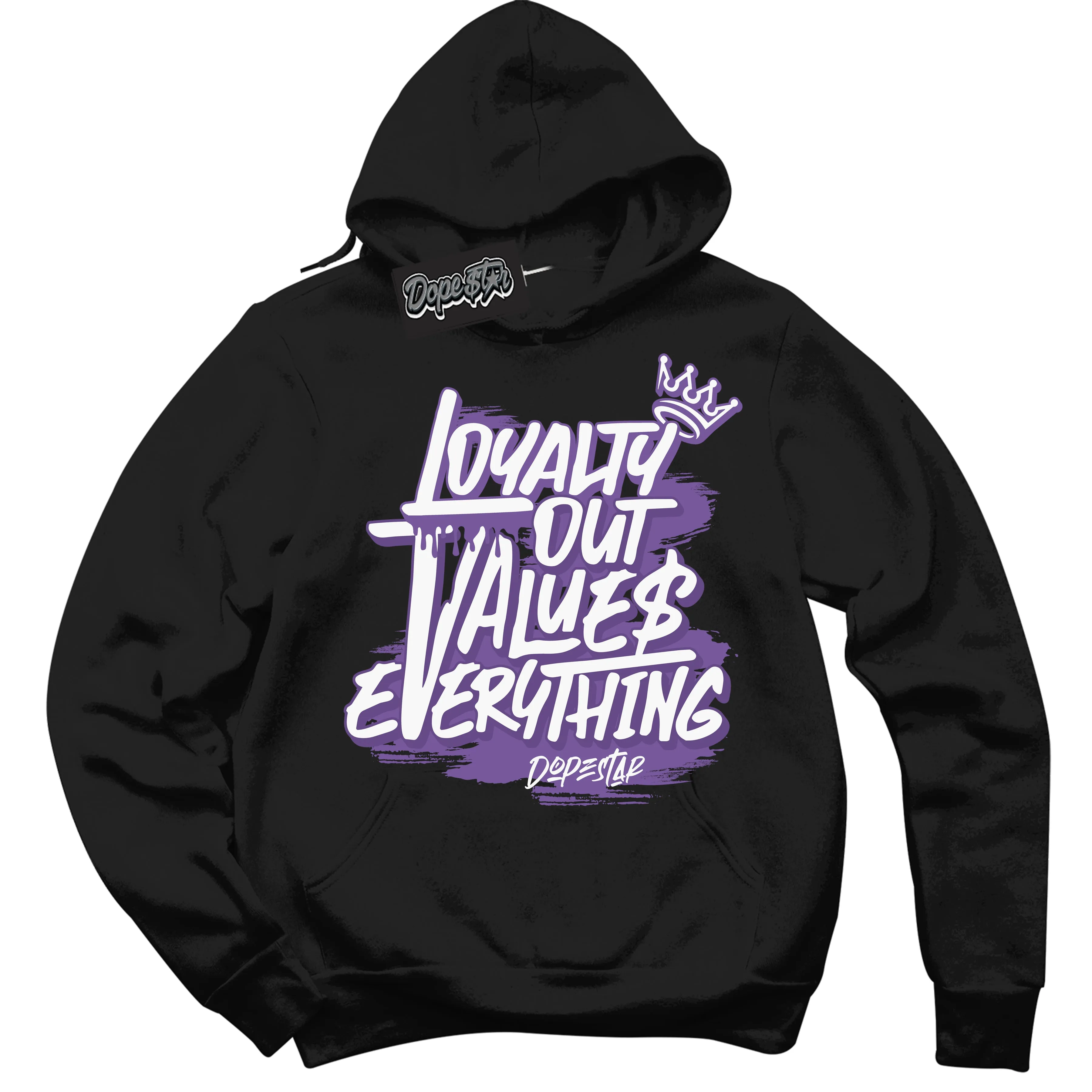 Next Nature Black Raspberry Sneaker Hoodie Loyalty Out Values Everything Graphic